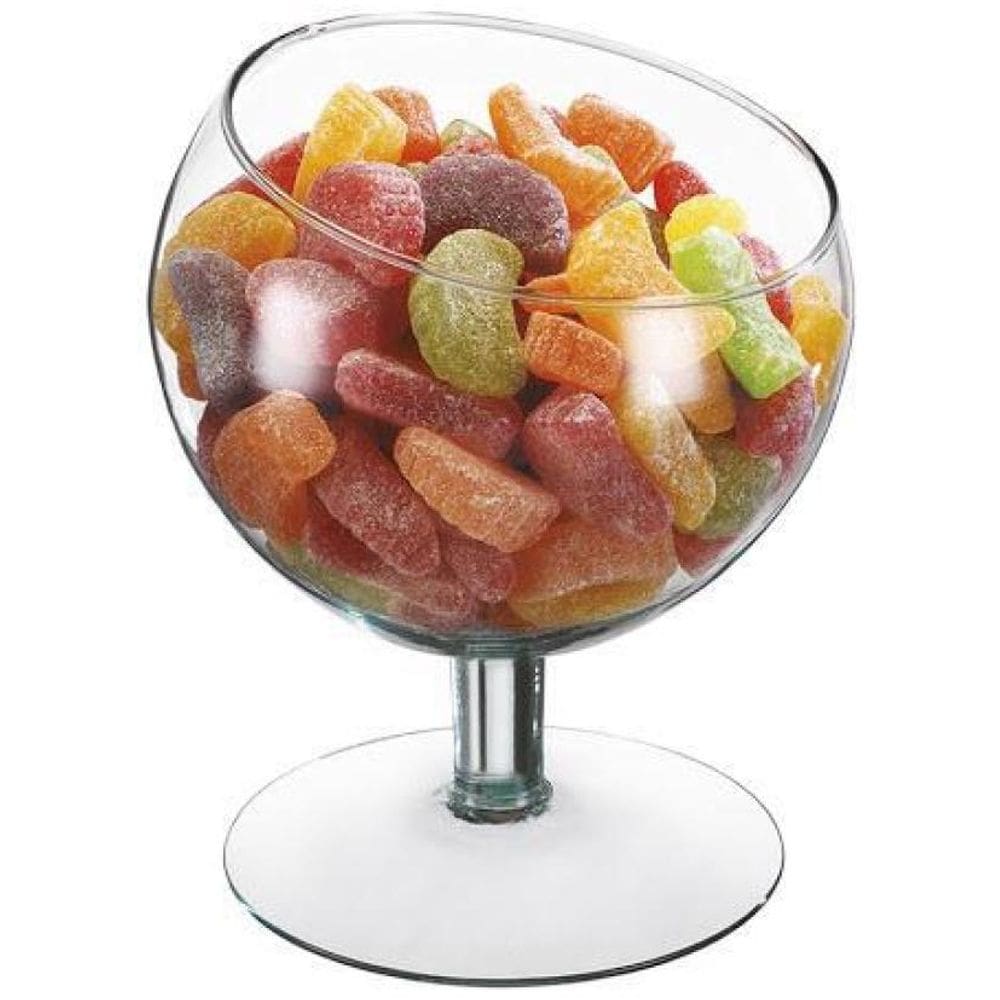 Bomboniere Taça Decorativa Boca Torta Vidro 19X14Cm Vitazza