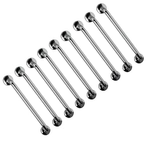 Barra de Apoio 60cm Aço Inox Kit 9 Unidades Banheiro Box Idoso Gestante Criança Deficiente Suporte Corrimao Segurança Resistente Acessibilidade