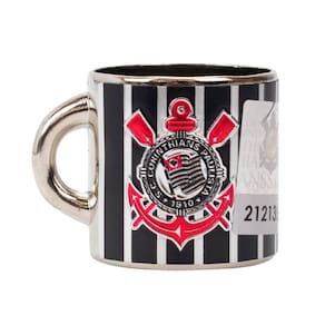 Mini Caneca Decorativa Ímã Metal 3.5Cm - Corinthians