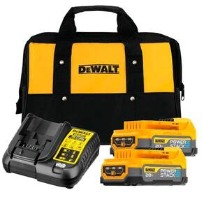 Jogo 2 Baterias Powerstack 1.7 a 20V E Carregador Dewalt