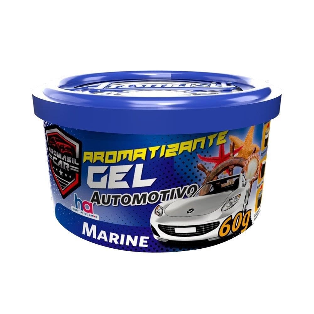 Aromatizante Gel Automotivo Aromasil Car Marine 60G