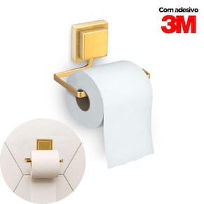 Porta Papel Higiênico Metálico Com Adesivo 3M Arthi