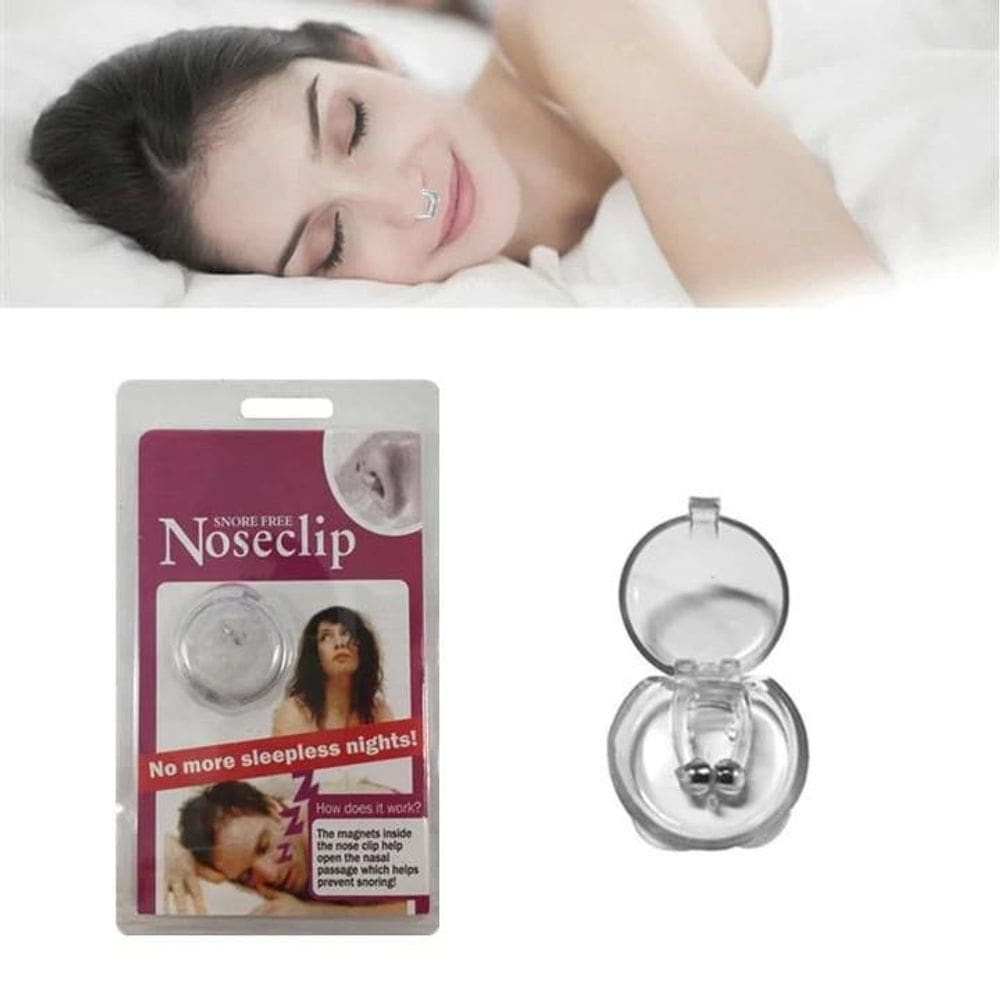 Noseclip Anti-Ronco Transparente - Silicone e Metal