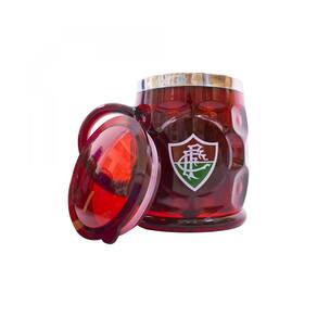 Caneca Plástico/Inox 500ml c/ Tampa - Cerveja Gelada