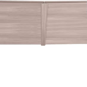 Emenda Rígida Pvc Perfil H Carvalho Berlin 8mmx4,5cmx3m - caixa com 5 Barras - Carvalho Berlin