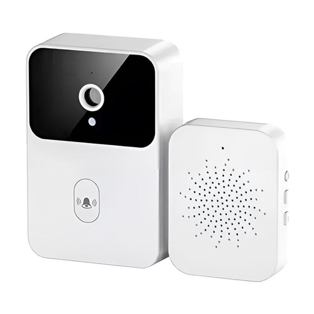 Campainha Inteligente Sem Fio Com Câmera De Vídeo Visão Noturna E Interfone Wi-fi