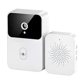 Campainha Inteligente Sem Fio Com Câmera De Vídeo Visão Noturna E Interfone Wi-fi