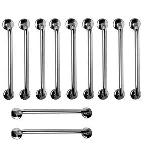 Barra de Apoio 60cm Kit 11 Uni Acessivel Criança Idoso Gestante Deficiente Banheiro Box Segurança Box Corrimao Suporte Resistente Evita Acidente