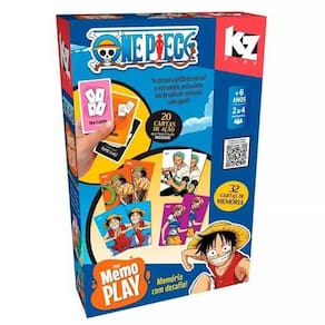 Jogo da Memória Memo Play One Piece 32 Cartas 1279 - Elka