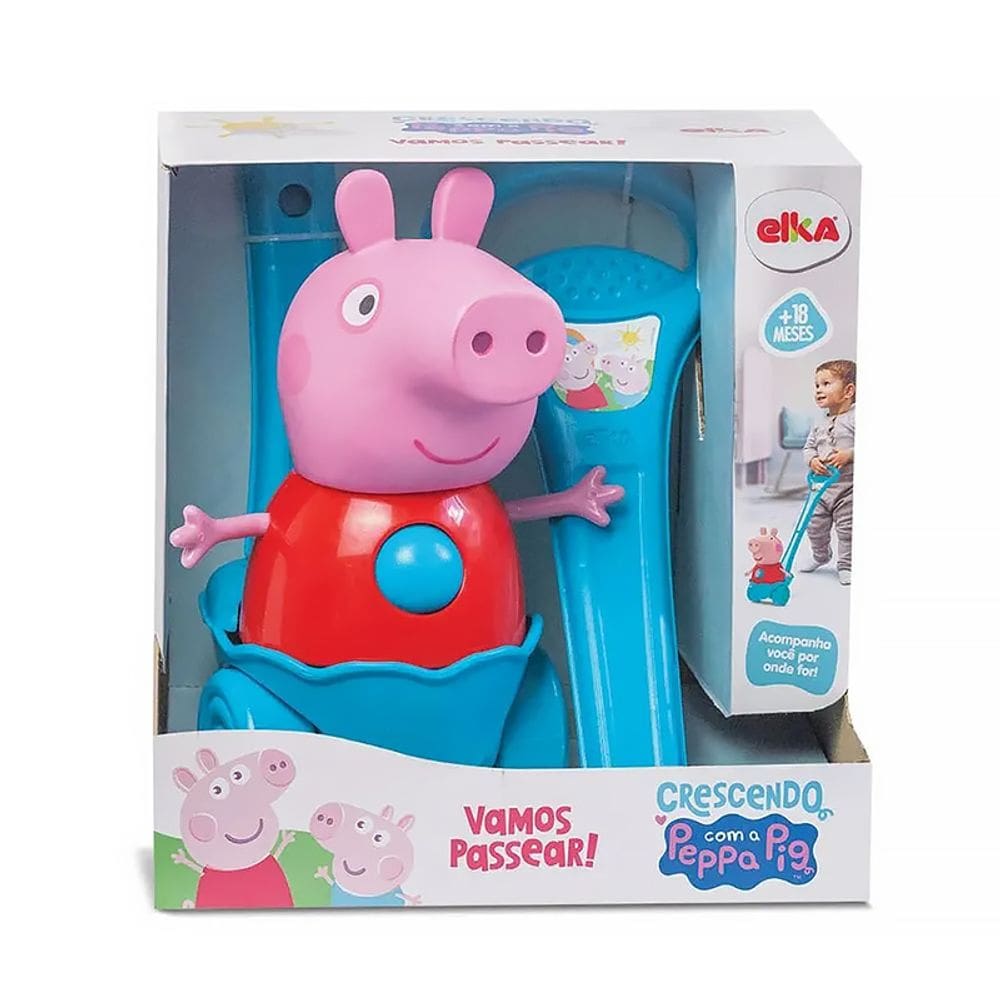Boneco Vamos Passear com a Peppa Pig 1269 - Elka