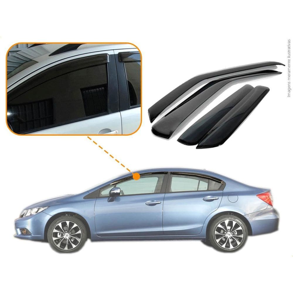 Calha De Chuva Civic 2016 4 Portas