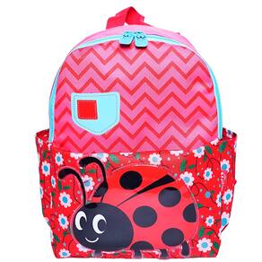 Mochila Infantil Baby Bichinhos Estampa Joaninha