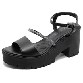 Sandalia Salto Medio Ramarim Feminina Conforto 2354225