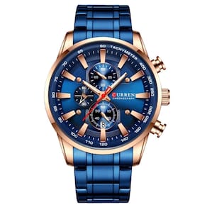 Relógio Curren Technos 8351 cronógrafo de quartzo à prova d`água