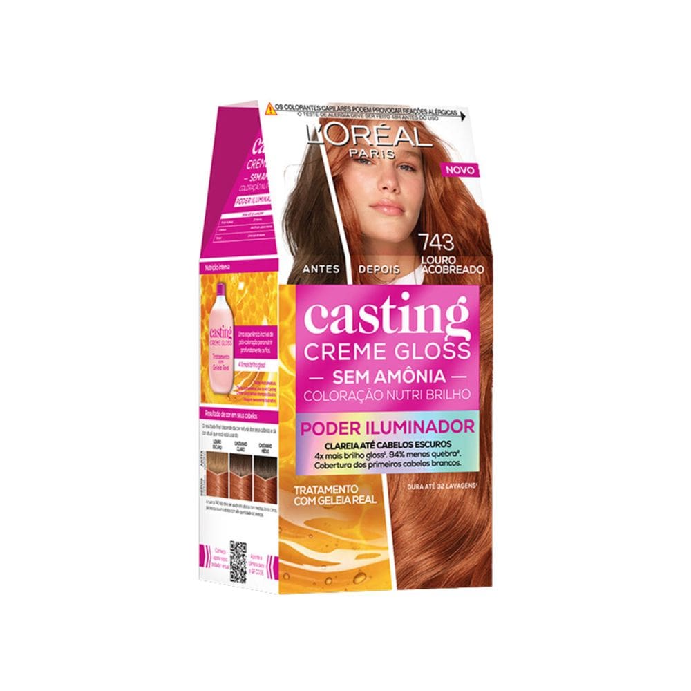 Coloraçao Casting Gloss 743 Louro Acobreado