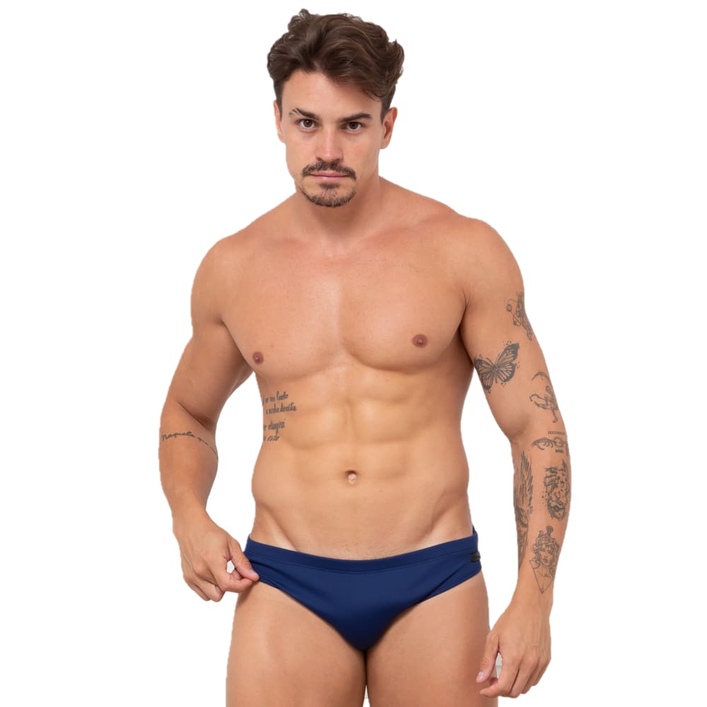 Sunga Azul Marinho Cavada - JWilas Beachwear