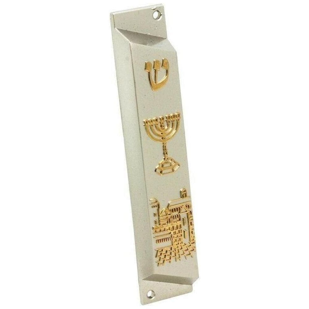 Mezuzá Maranata Shofar 10 cm - Afixe no Umbral da Porta