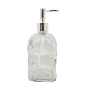 Saboneteira Porta Sabonete Líquido Vidro Clear Geométrico 500ml - Tuut