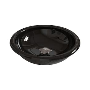 Kit Cuba Apoio Ou Sobrepor Lume Com Válvula Click Quadrada Preto Brilho