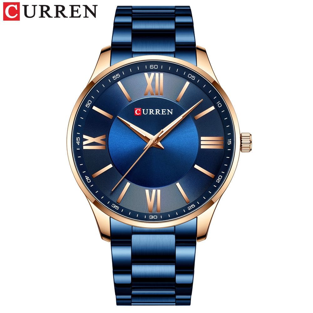 Relógio Curren Curren8383 Quartz à prova d`água Business Casual