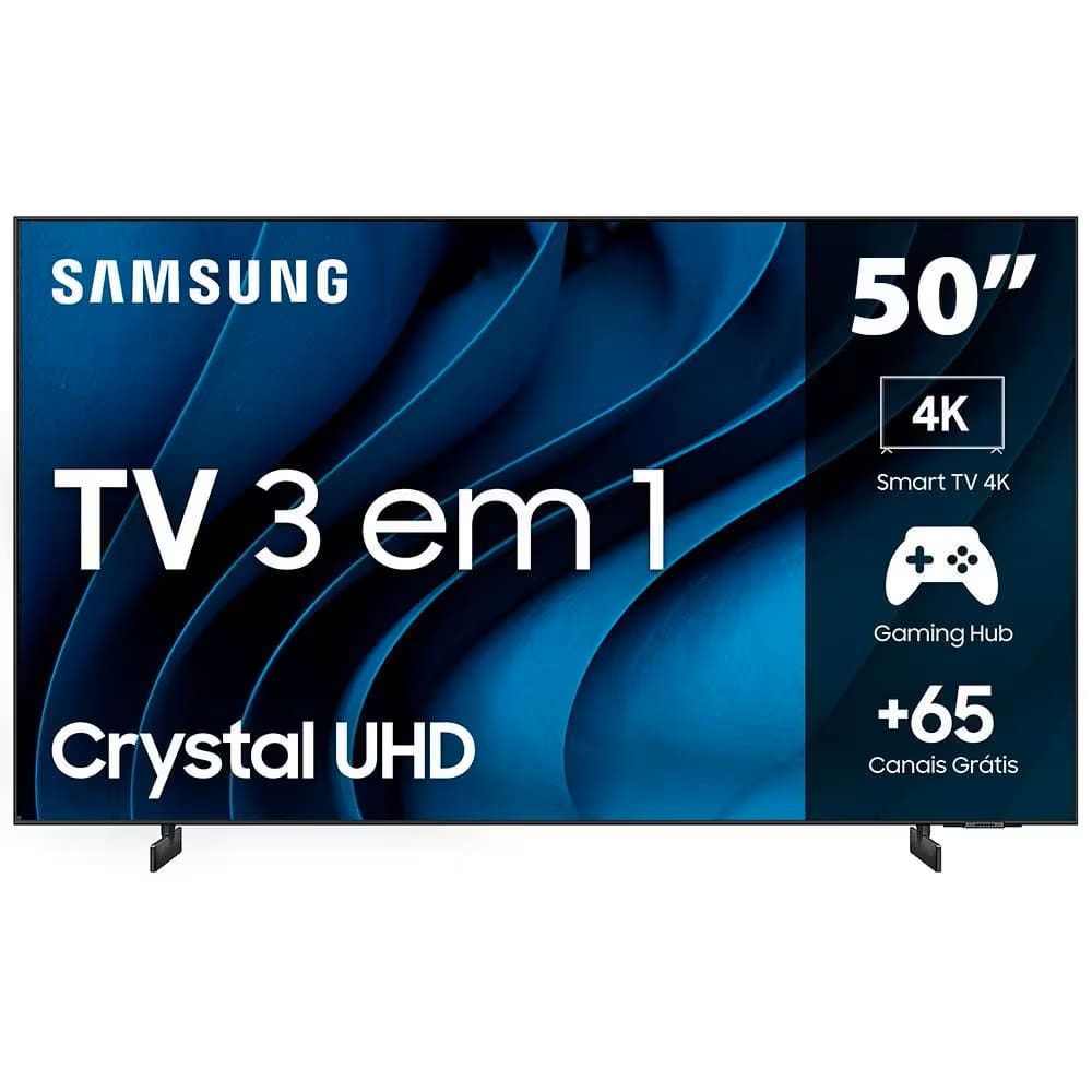 REEMBALADO: Smart TV 50 Crystal 4K Samsung UN50CU8000GXZD
