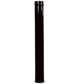 Cano para Chaminé Venax Esmaltado Preto 1m 110 mm 7585