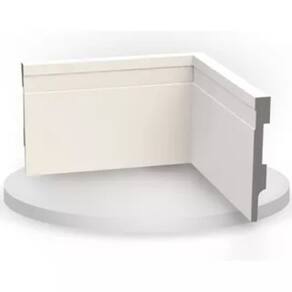 20 Moldura Rodapé Poliestireno Moderno Mdf Resistente Umidade 10cm