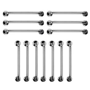 Barra de Apoio 60cm Aço Inox Kit 13 Unidades Idoso Gestante Cadeirante Deficiente Banheiro Box Suporte Escada Corrimao Acessibilidade