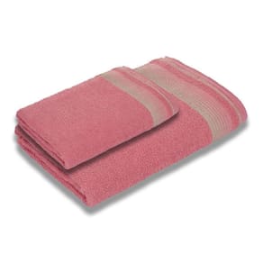 Jogo Com Toalhas Luxury Soft Beka 1 Banho + 1 Rosto Luxo Rosê