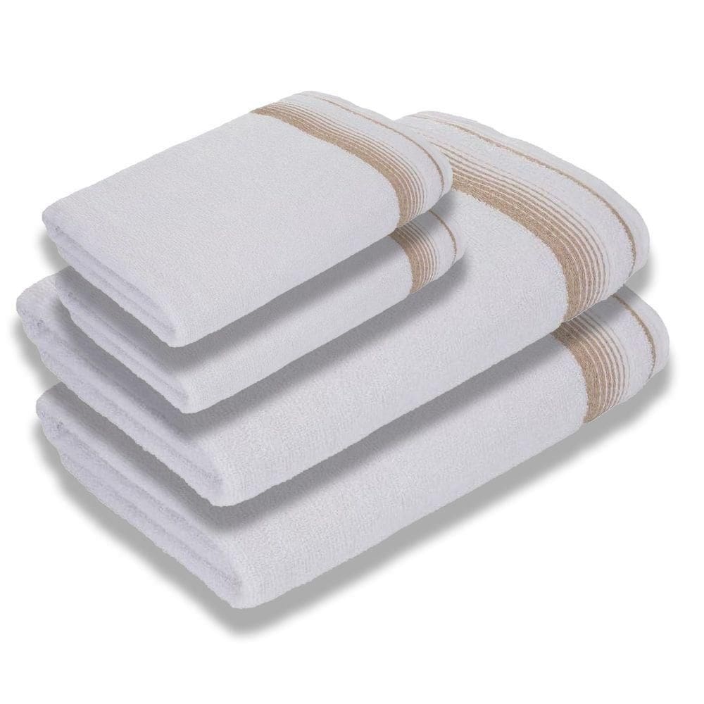 Jogo De Toalhas Luxury Soft Beka Banho + Rosto Luxo Branco