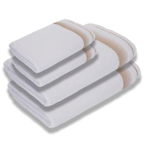 Kit 4 Toalhas Luxury Soft Beka Banho + Rosto Luxo Branco