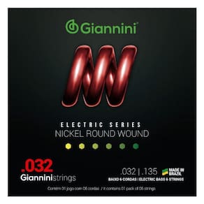 Corda Giannini Para Contrabaixo Geebrs 6 0.032" Pesado
