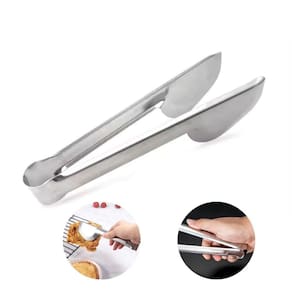 Pegador Universal Pinça Aço Inox Multiuso Churrasco Lanches