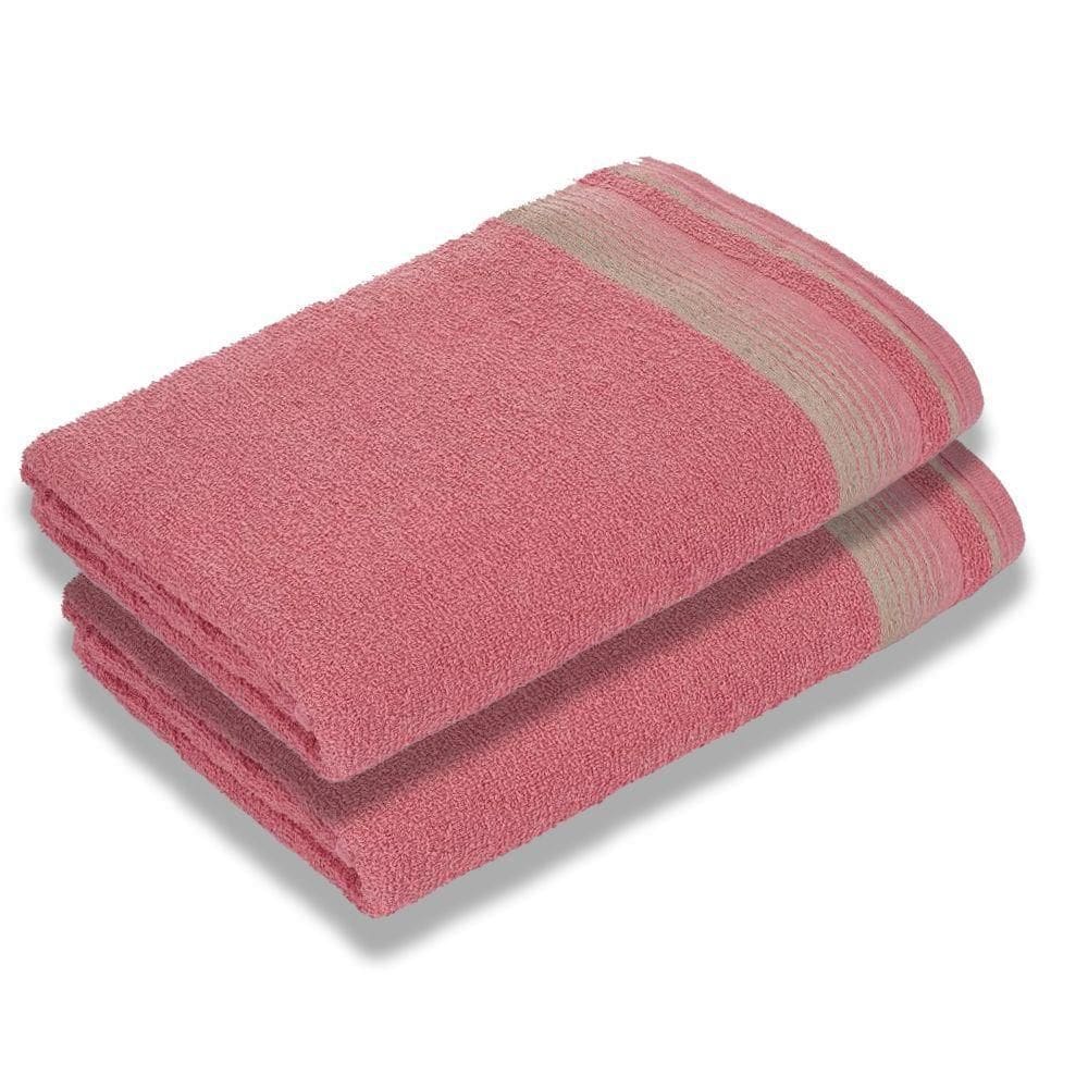 Kit Com Toalhas De Banho Luxury Soft Beka Luxo Rosê