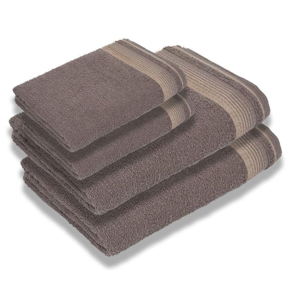 Jogo Com 4 Toalhas Luxury Soft Beka Banho + Rosto Luxo Cinza