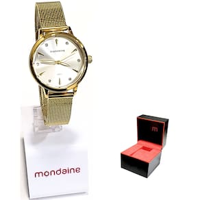 Relógio Mondaine Feminino Analógico Dourado 76733LPMVDE3