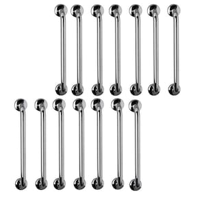 Barra de Apoio 60cm Inox Kit 14 Unidades Gestante Idoso Deficiente Banheiro Box Corrimao Segurança Acessibilidade Suporte