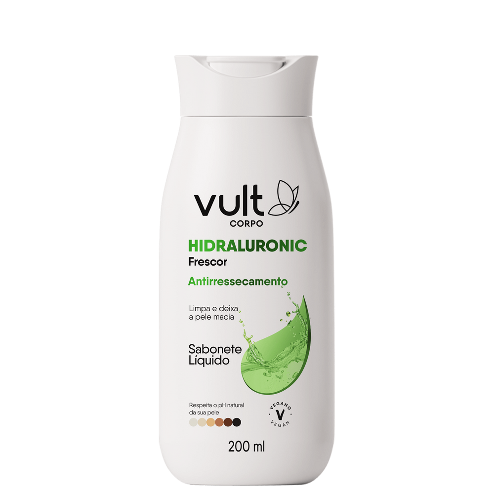 Vult Corpo Hidraluronic Frescor Antirressecamento - Sabonete Líquido 200ml