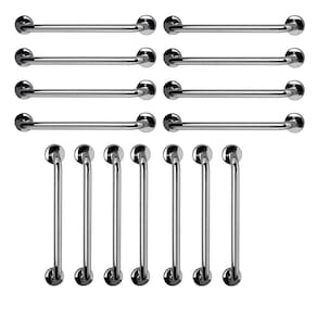 Barra Apoio 60cm Aço Inox Kit 15 Unidades Idoso Gestante Criança Acessibilidade Deficiente Segurança Banheiro Box Suporte Corrimao Escada Resistente