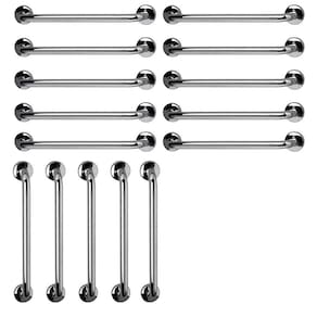 Barra de Apoio 60cm Aço Inox Kit 15 Unidades Idoso Gestante Criança Banheiro Box Suporte Resistente Acessibilidade Segurança Corrimao Escada