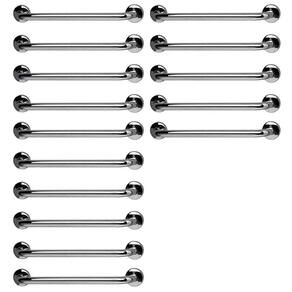 Barra de Apoio 60cm Aço Inox Kit 15 Unidades Acessibilidade Criança Idoso Gestante Deficiente Suporte Banheiro Box Segurança Corrimao Resistente