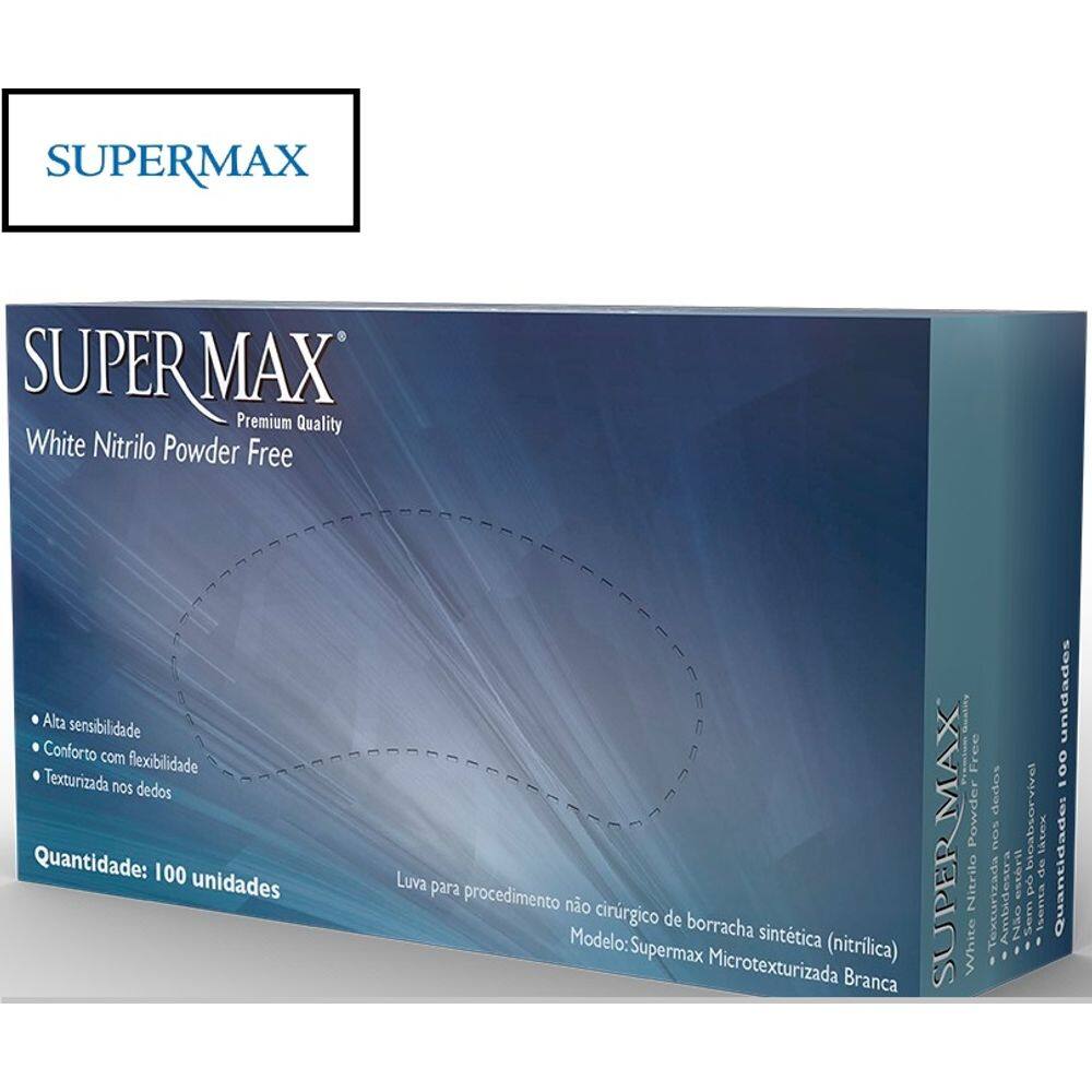 Luvas de Procedimento Nitrilo White - Supermax