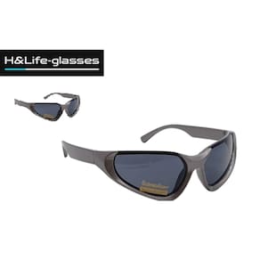 Óculos Solar H1035 Moderno Proteção Uv400 - Grafite- Marca H&Life