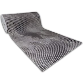 Tapete Passadeira Emborrachada Pvc Antiderrapante 0,65x5,00m Mármore Preto