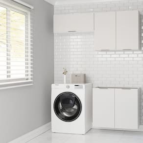 Lavanderia Modulada 3 Peças sem Tampo sem Rodapé Ipanema Cabecasa Madeiramadeira Branco