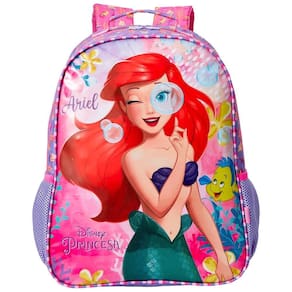 Mochila De Costas Escolar Infantil Média Personagens Disney