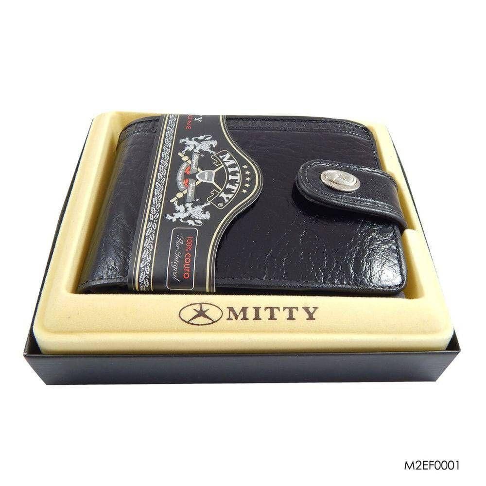 Carteira Mitty Em Couro  Preta  - M2Ef