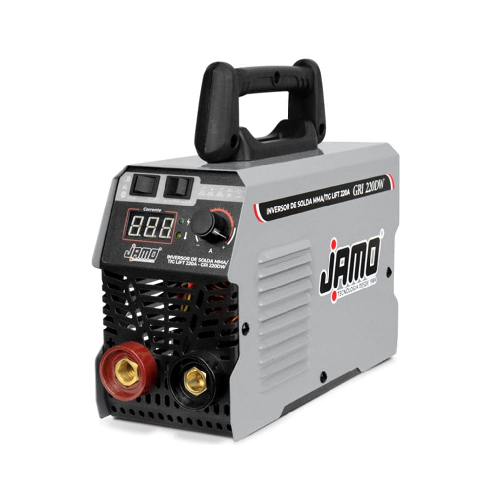 Inversor de Solda MMA e TIG Lift Arc Display Digital e Acessórios 220A GRI220DW JAMO 220V