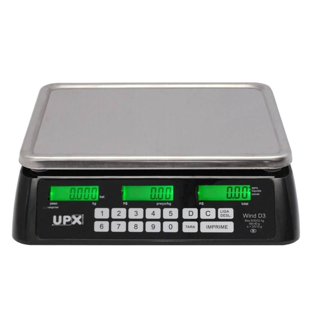 Balança D3 32kg Divisao Com Bateria Upx