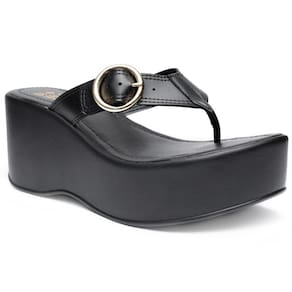 Tamanco Plataforma Di Valentini AVA Fivela Feminino - Preto
